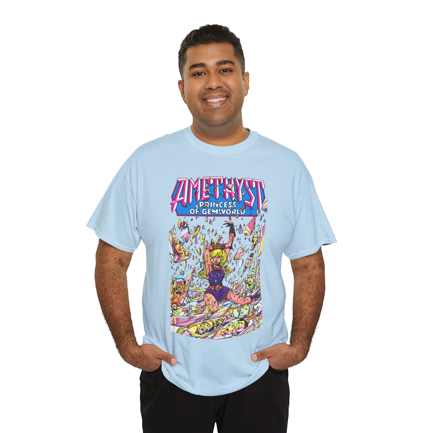 Amethyst Princess of Gemworld T-Shirt - George Perez Art - Lord Topaz, Dark Opal, Granch, Citrina - DC Comics