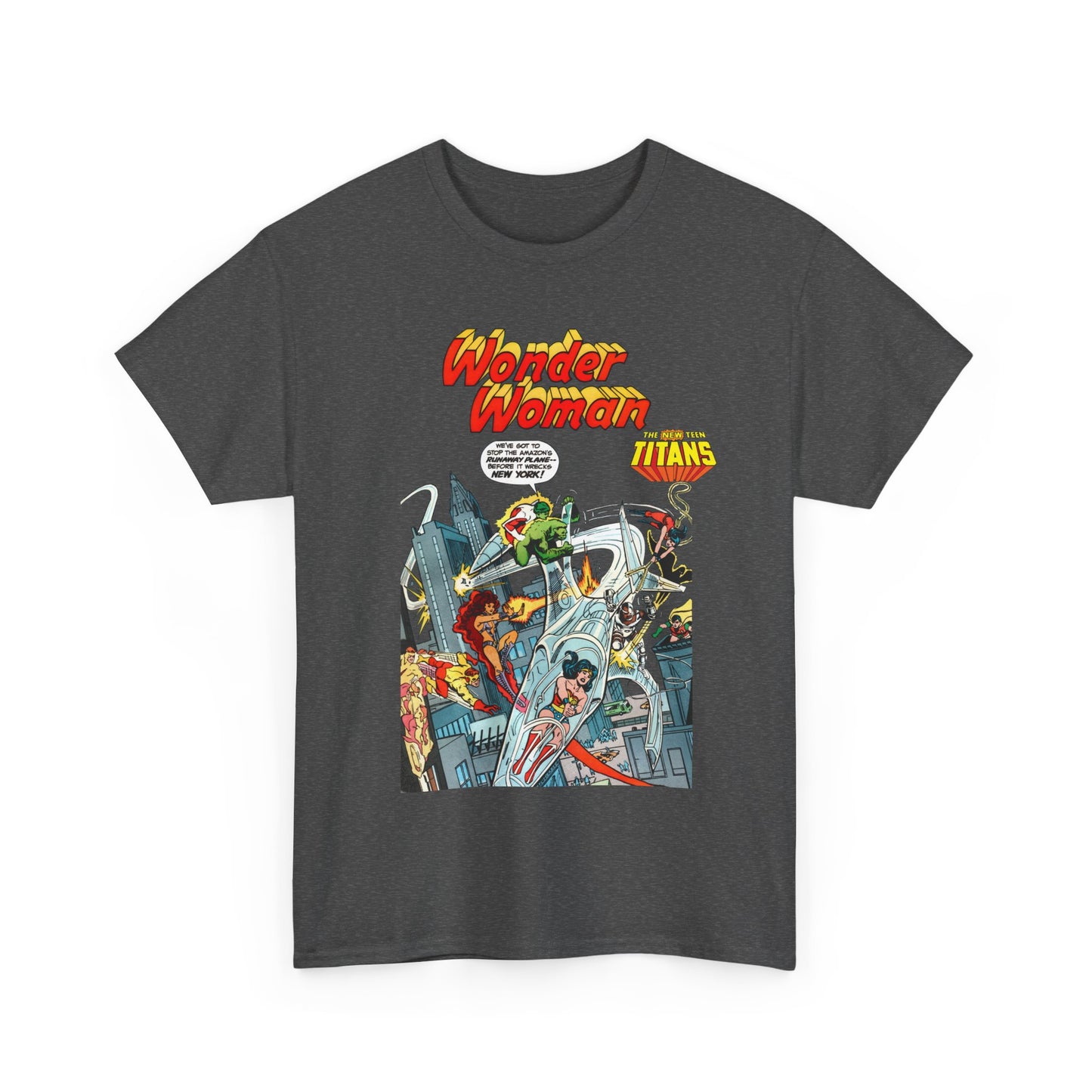 Wonder Woman/New Teen Titans T-Shirt - Ross Andru Art - Wonder Girl, Starfire, Cyborg, Raven - #287 Cover Art - DC Comics