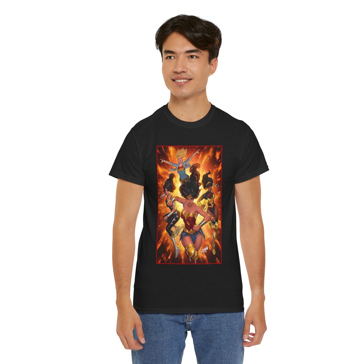 Wonder Woman & the Wonder Girls T-Shirt - David Nakayama Art - Donna Troy, Cassie Sandsmark, Yara Flor - #17 Variant Cover Art - DC Comics