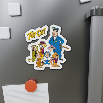 Top Cat Die-Cut Magnet - 1960s Hanna-Barbera Cartoon - Benny the Ball, Brain, Choo-Choo, Fancy-Fancy & Spook - 3", 4", 5", 6"