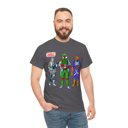 Boba Fett, Bossk, Dengar T-Shirt - Star Wars Bounty Hunters from Empire Strikes Back - Marvel Comics 1980s Art - Alternate Colors