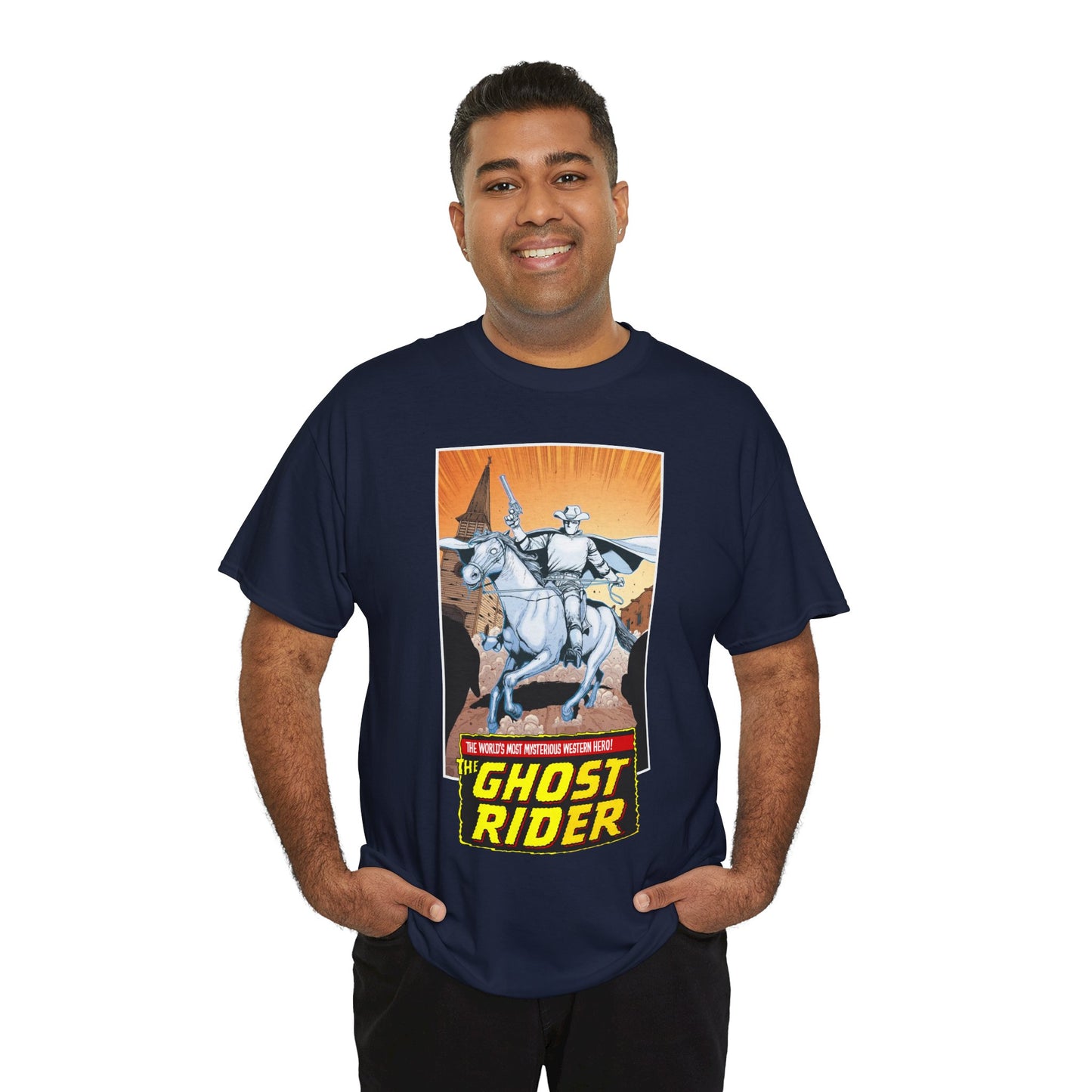 Ghost Rider/Phantom Rider T-Shirt - Carter Slade - Marvel Comics - 1970s Supernatural Western Hero
