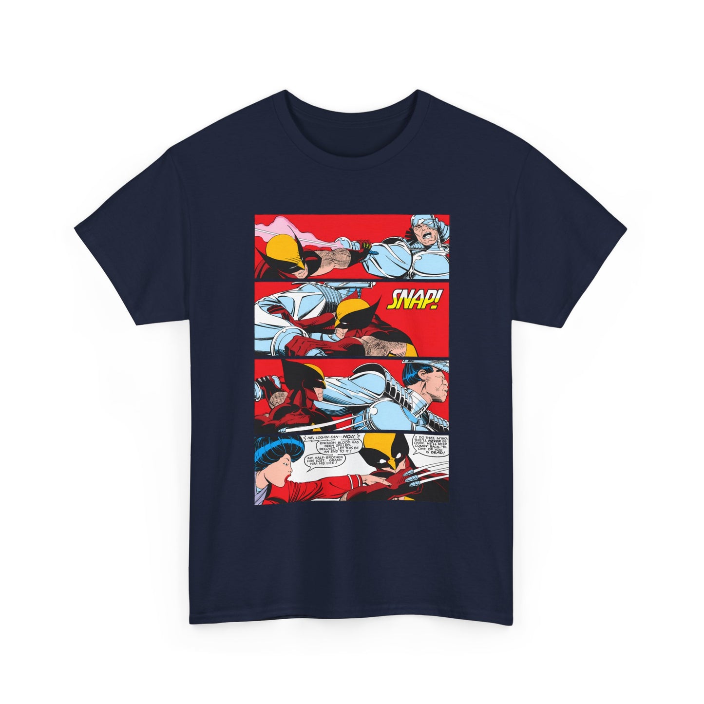 Wolverine Vs Silver Samurai Fight Page 3 T-Shirt - Uncanny X-Men #173 - Marvel Comics