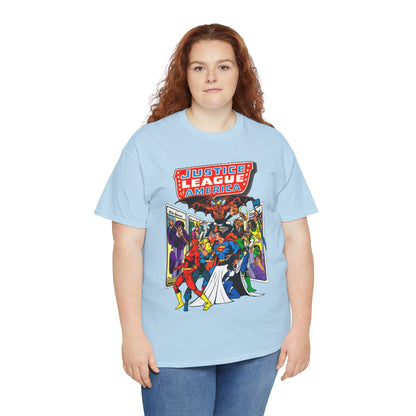 Justice League of America T-Shirt - George Perez Art - Vs Tarot Gang - DC Comics