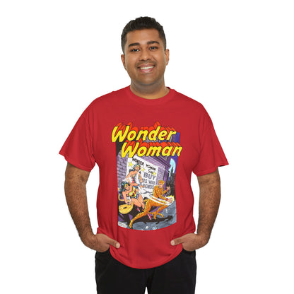 Wonder Woman T-Shirt - José Luis García-López Art - Vs The Cheetah - Classic Bronze Age Art - DC Comics