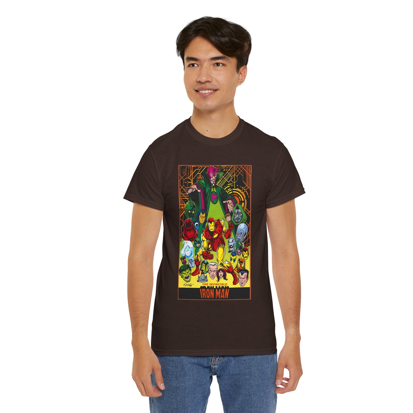 Iron Man T-Shirt - Bob Layton Art - Tony Stark - Ultron, Doctor Doom, The Mandarin, The Beetle - Marvel Comics