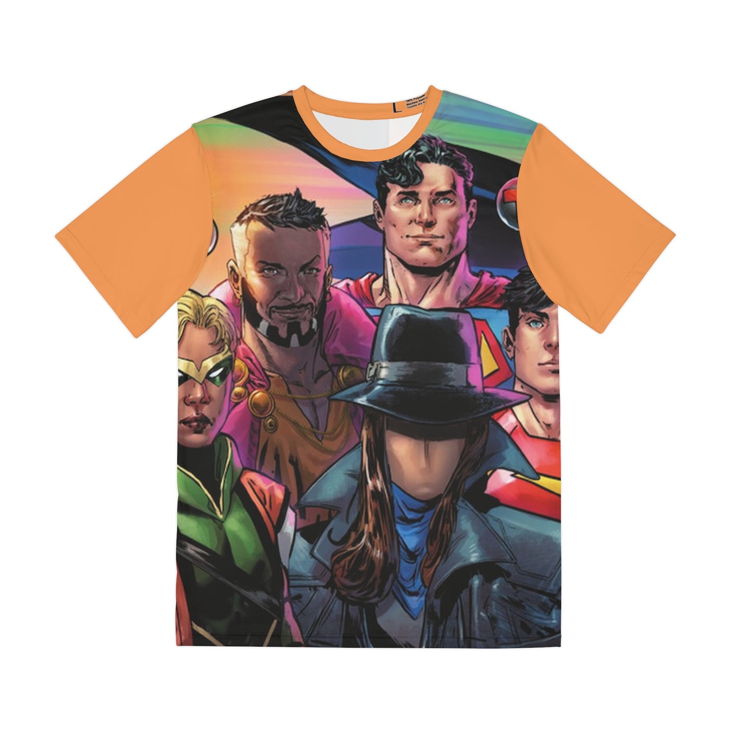 DC Pride 2026 All Over Print Tee (Polyester) - Phil Jimenez Art (IMPROVED PLACEMENT AND PRINTING TECHNIQUES)