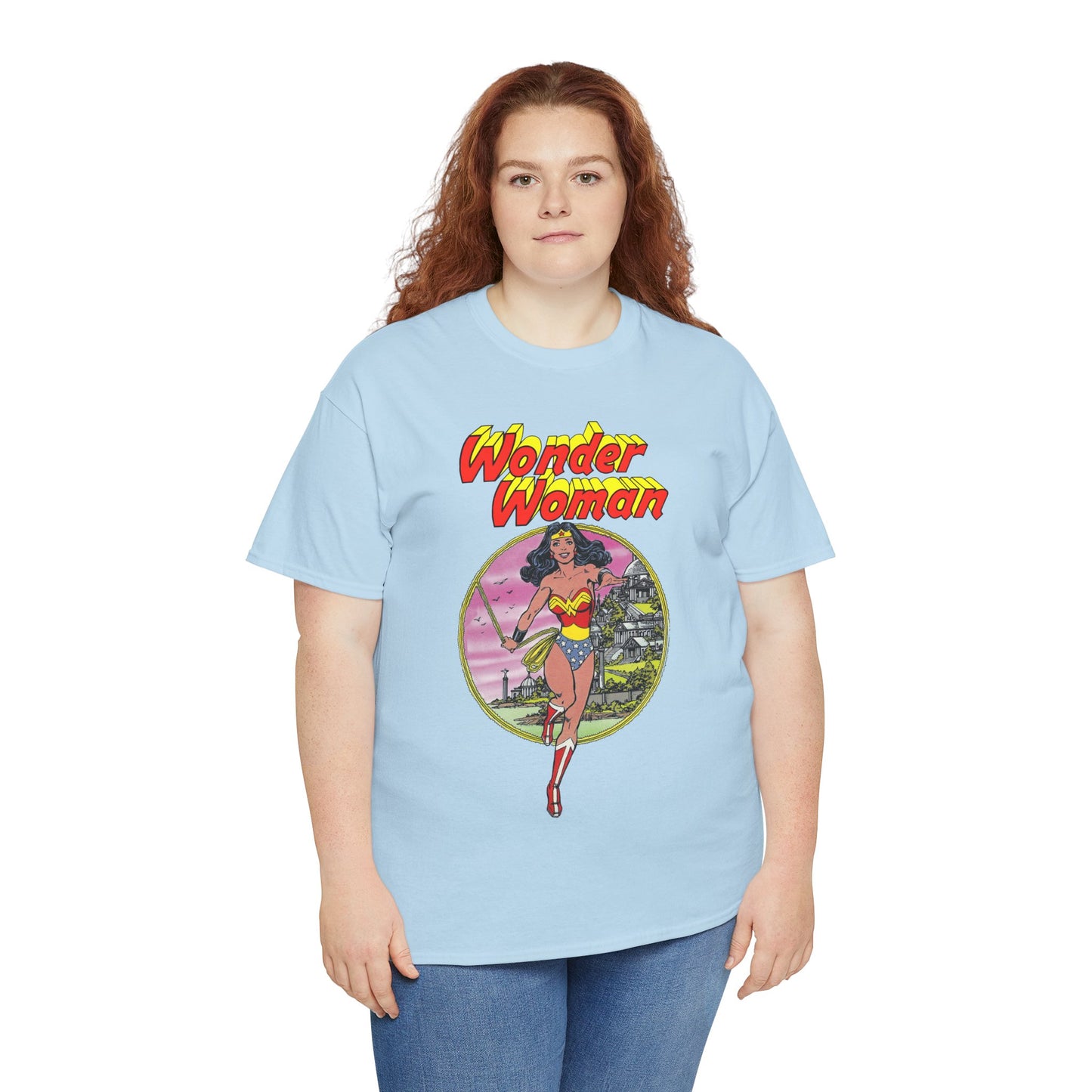 Wonder Woman T-Shirt - George Perez Art - Justice League 1980s Postcard Set - JLA Member - Diana from Themyscira - DC Comics