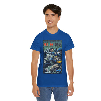 Punisher/Batman T-Shirt - John Romita Jr Art - Deadly Knights, Joker - DC Comics/Marvel Comics