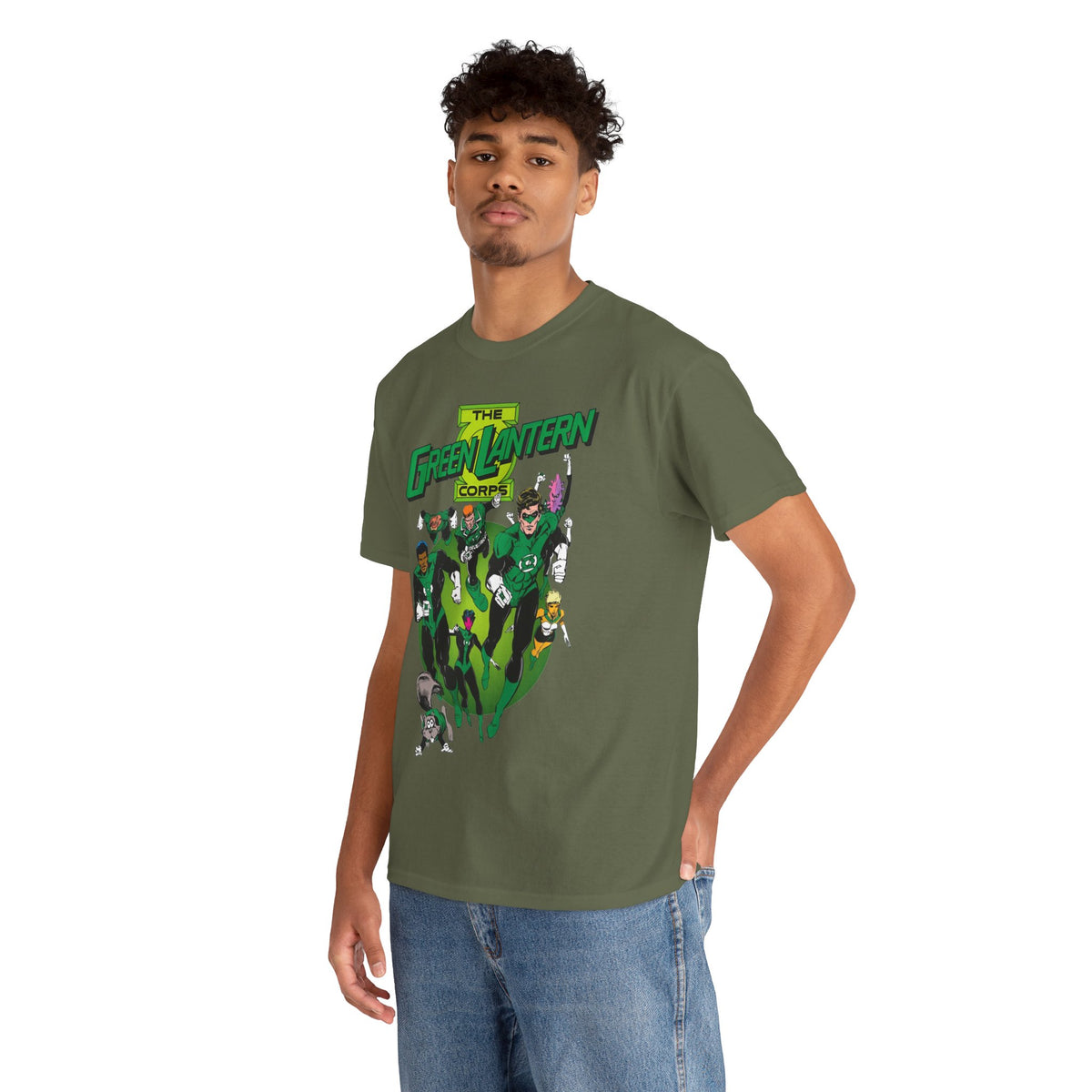 Green Lantern Corps T-Shirt - Joe Staton Art - Hal Jordan, John Stewart, Arisia, Kilowog, Katma Tui - DC Comics