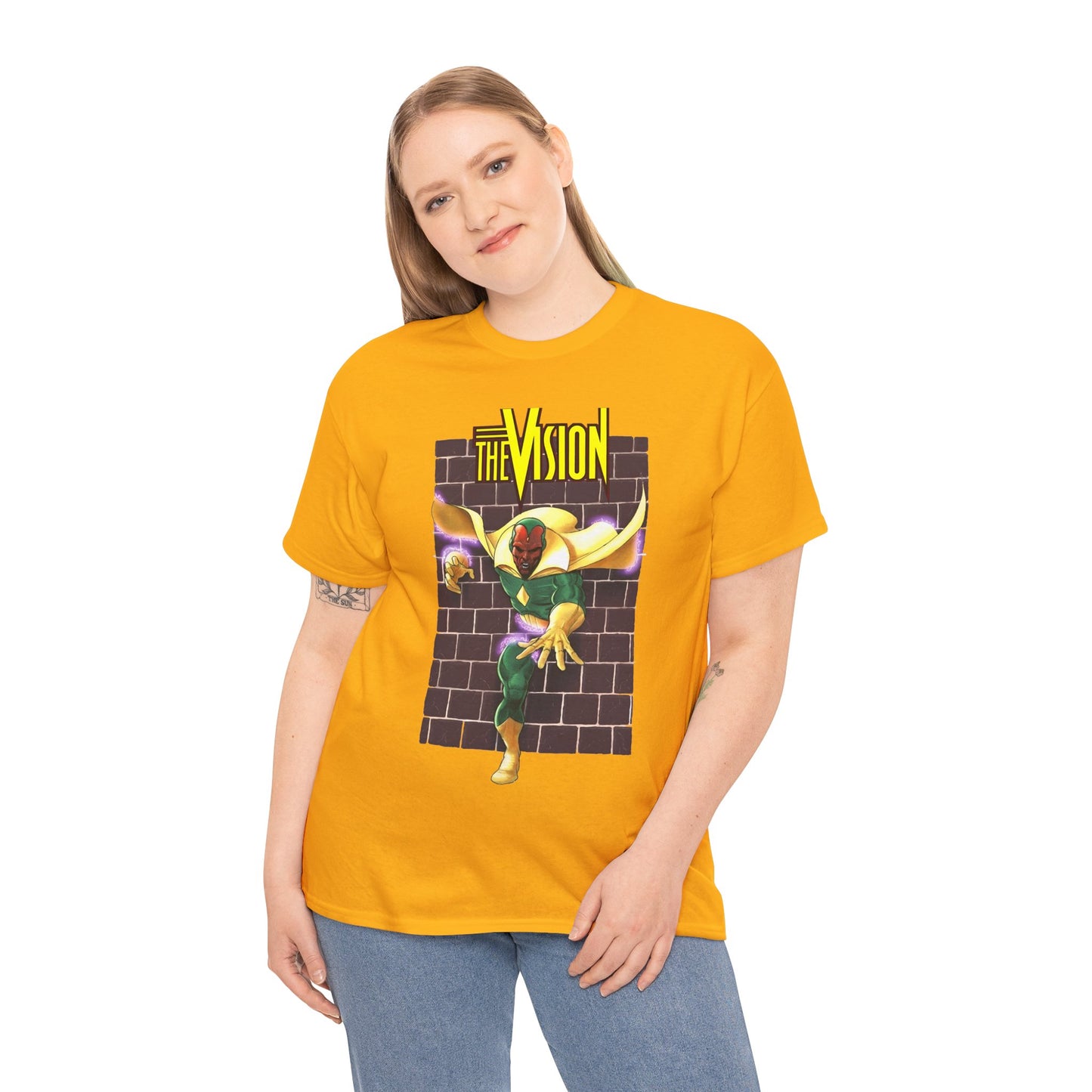 Vision T-Shirt - George Perez Art - Avengers Member - Scarlet Witch Husband - Android - Marvel Comics
