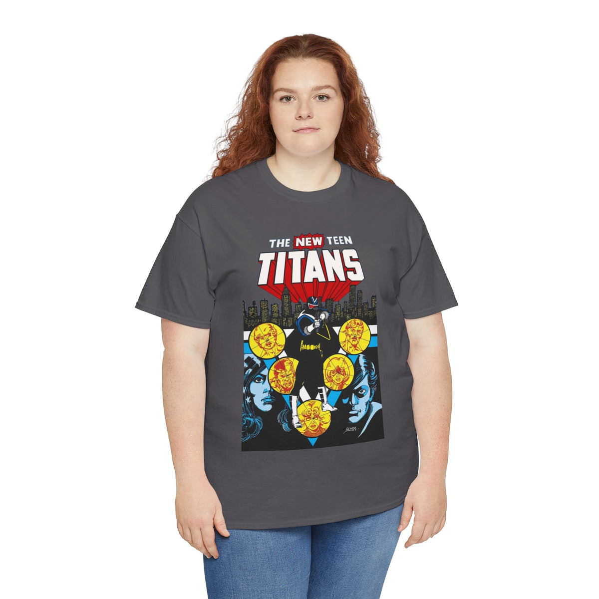 New Teen Titans T-Shirt - George Perez Art - Vigilante, Robin, Wonder Girl - Annual #2 Cover Art - DC Comics