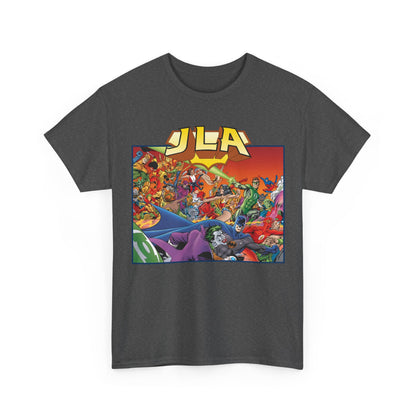 JLA: The Nail T-Shirt - Alan Davis Art - Green Lantern, Batman, Wonder Woman, Flash - DC Comics