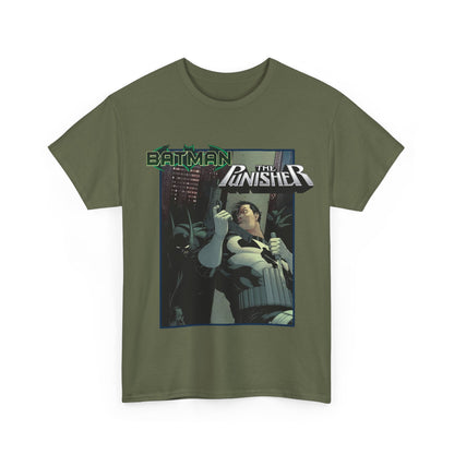 Batman Vs Punisher T-Shirt - Mike Zeck Art - DC Comics, Marvel Comics