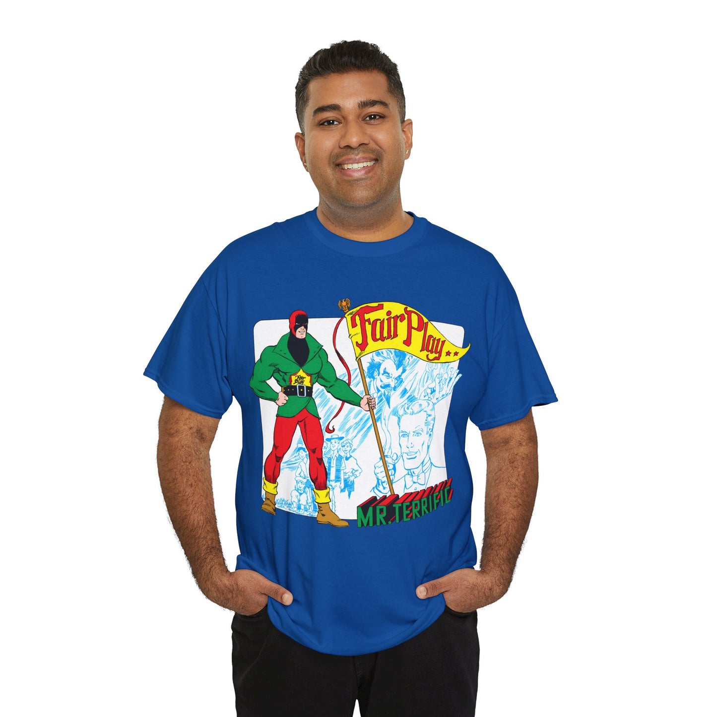 Mr Terrific T-Shirt - Stephen DeStefano Art - Who's Who in the DC Universe Entry - DC Comics