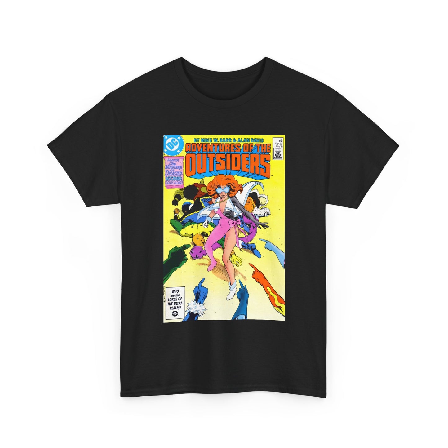 Adventures of the Outsiders #34 T-Shirt - Alan Davis Art - DC Comics