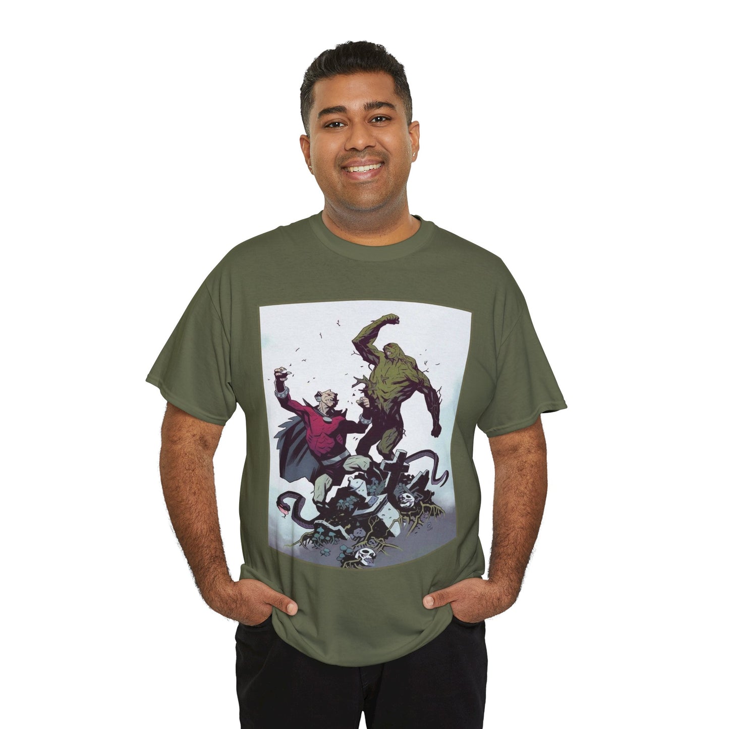 Swamp Thing & Etrigan the Demon T-Shirt - Mike Mignola Art - DC Comics