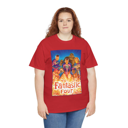 Fantastic Four T-Shirt - Alex Ross Art - Mr. Fantastic, Invisible Woman, Human Torch, The Thing - Marvel Comics