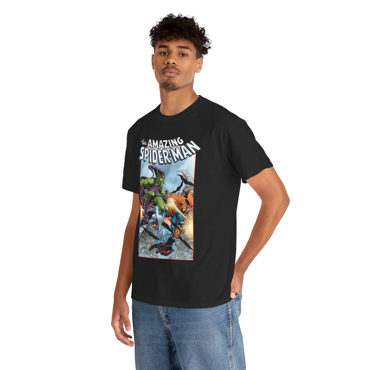 Amazing Spider-Man T-Shirt - Todd McFarlane Art - Green Goblin Vs Hobgoblin - Marvel Comics