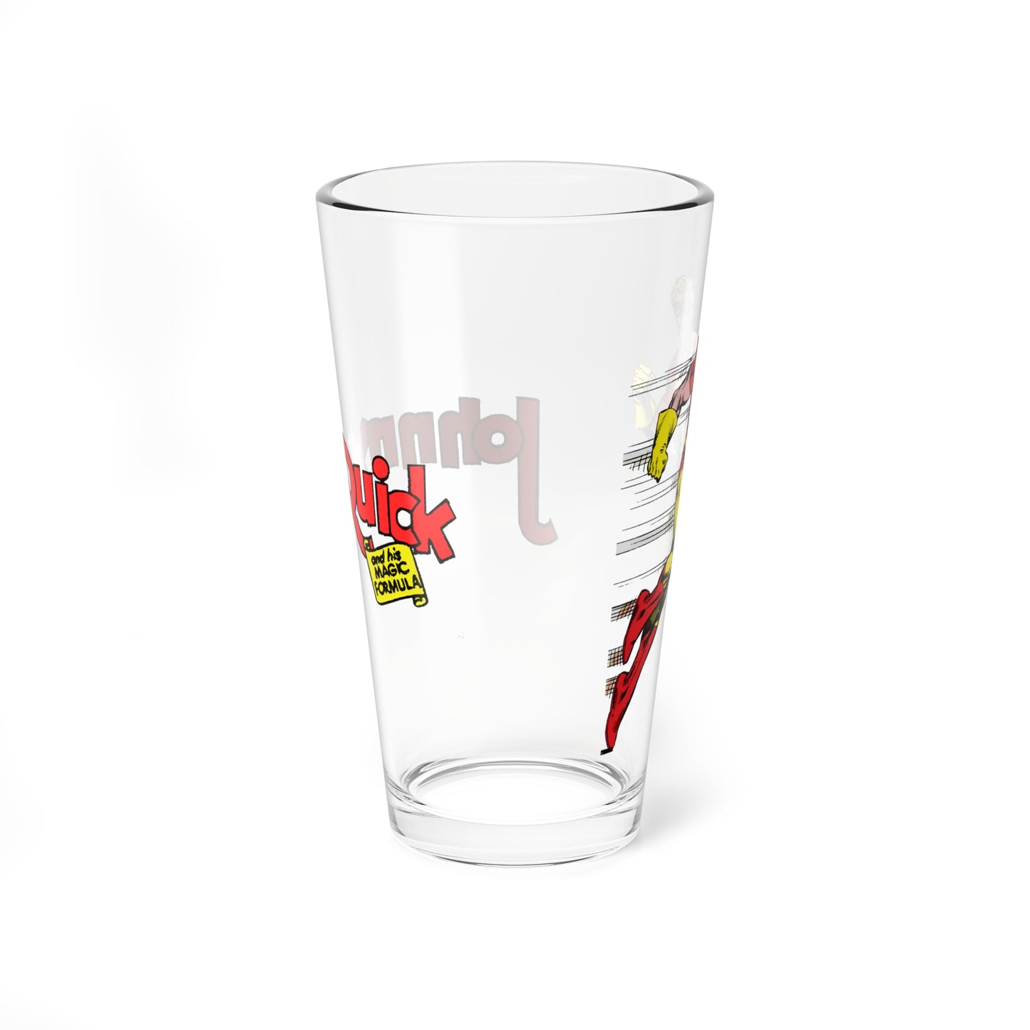 Johnny Quick Pint Glass, 16oz - All-Star Squadron Member - DC Comics Golden Age