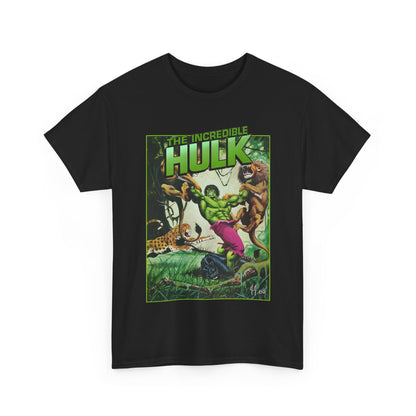 Incredible Hulk T-Shirt - Joe Jusko Art - Hulk Fighting Lions and Tigers - Marvel Comics