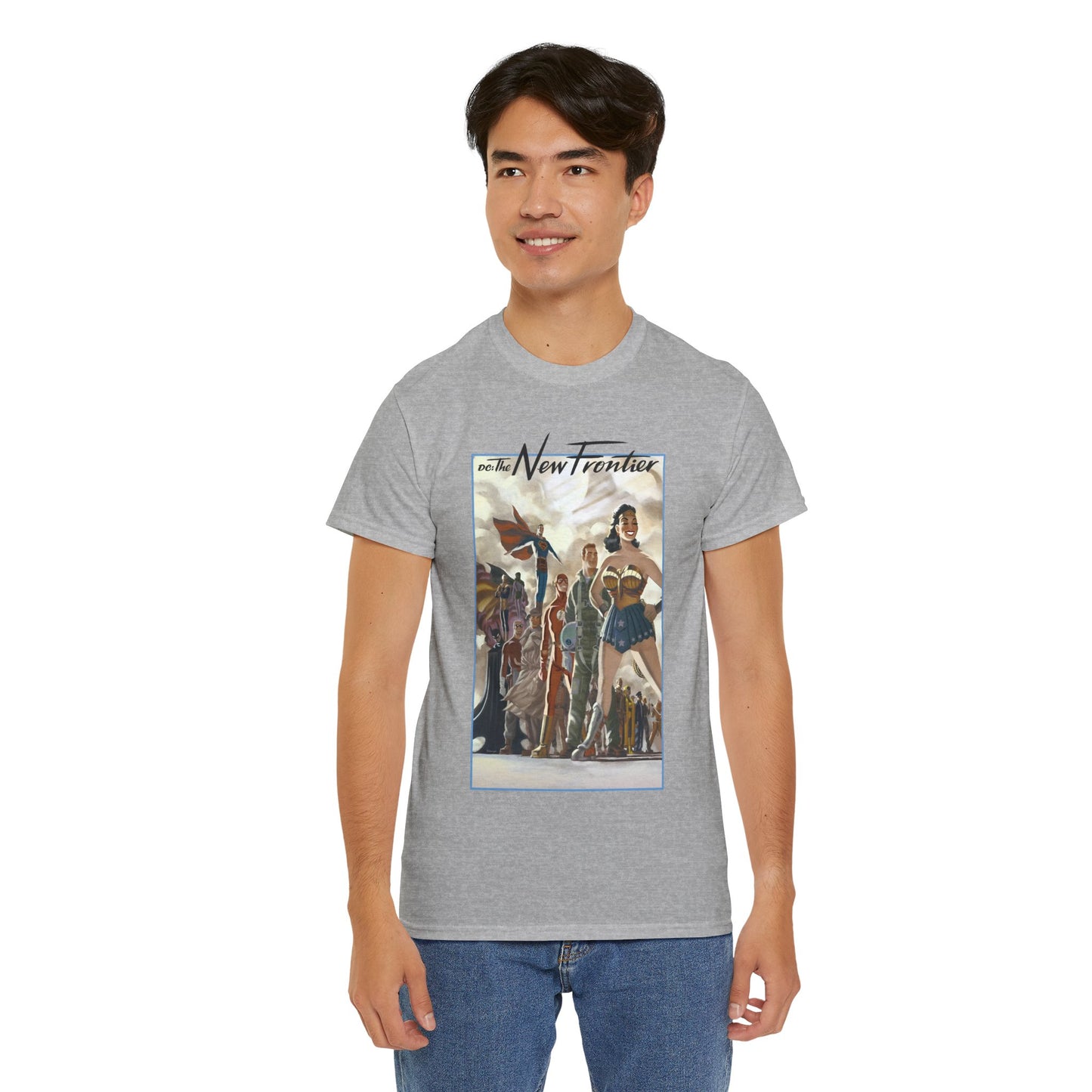 DC: The New Frontier T-Shirt - Darwyn Cooke Art - Superman, Wonder Woman, Flash, Batman - DC Comics