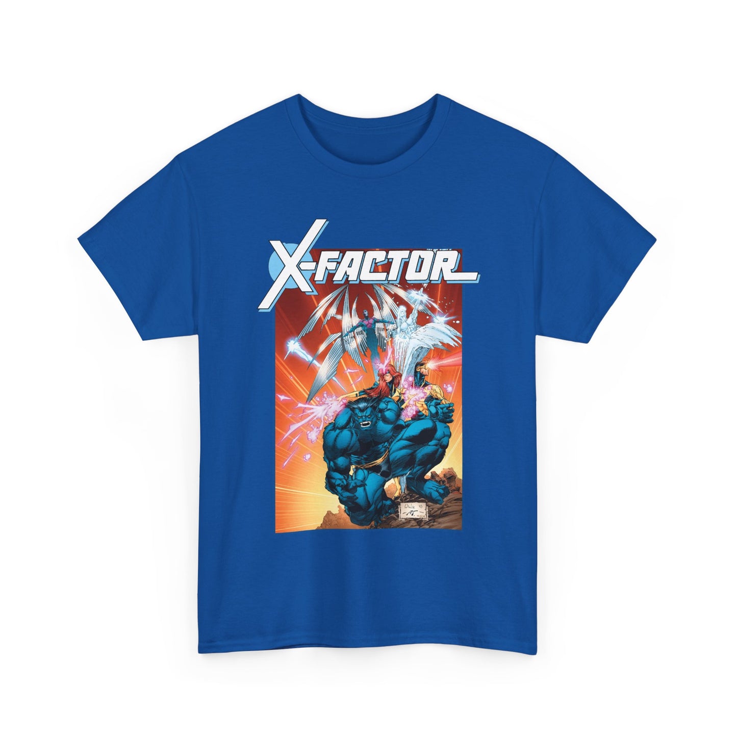 X-Factor T-Shirt - Whilce Portacio Art - Cyclops, Jean Grey, Iceman, Arcangel, Beast - X-Men Founding Members - Marvel Comics