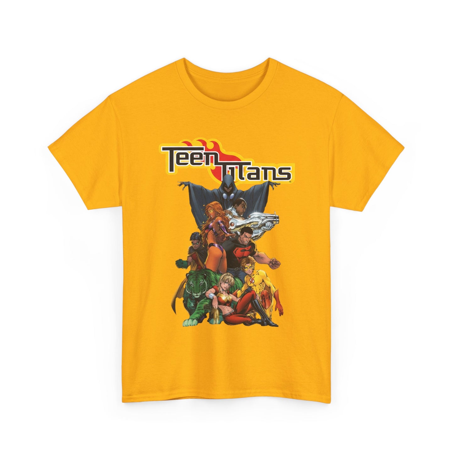 Teen Titans T-Shirt - Michael Turner Art - Cyborg, Raven, Wonder Girl, Superboy, Robin, Starfire - DC Comics
