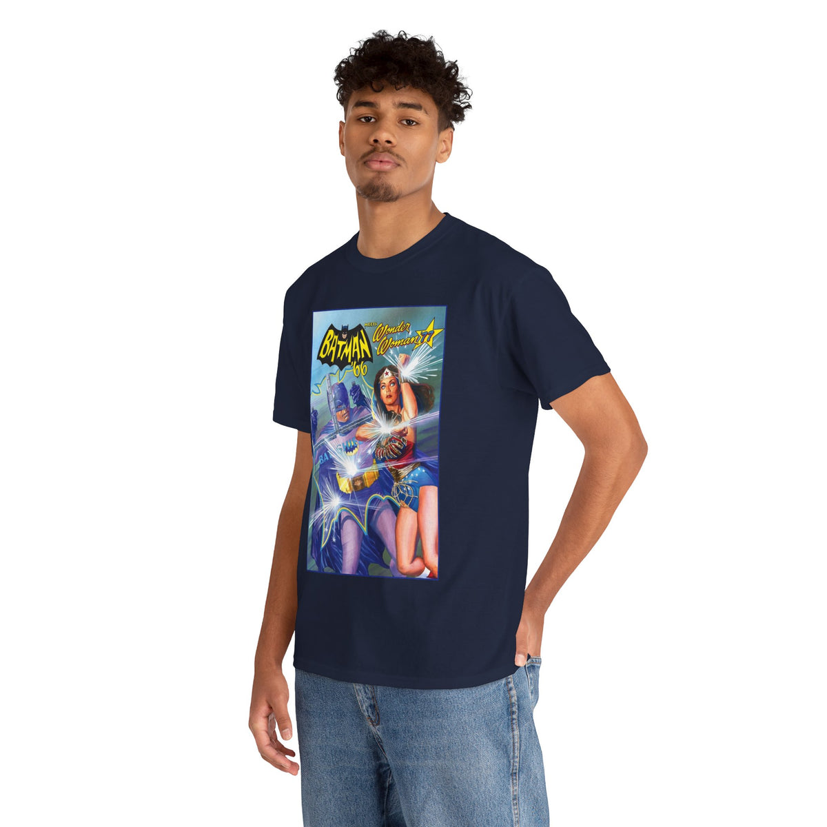 Batman '66 Meets Wonder Woman '77 T-Shirt - Alex Ross Art - DC Comics