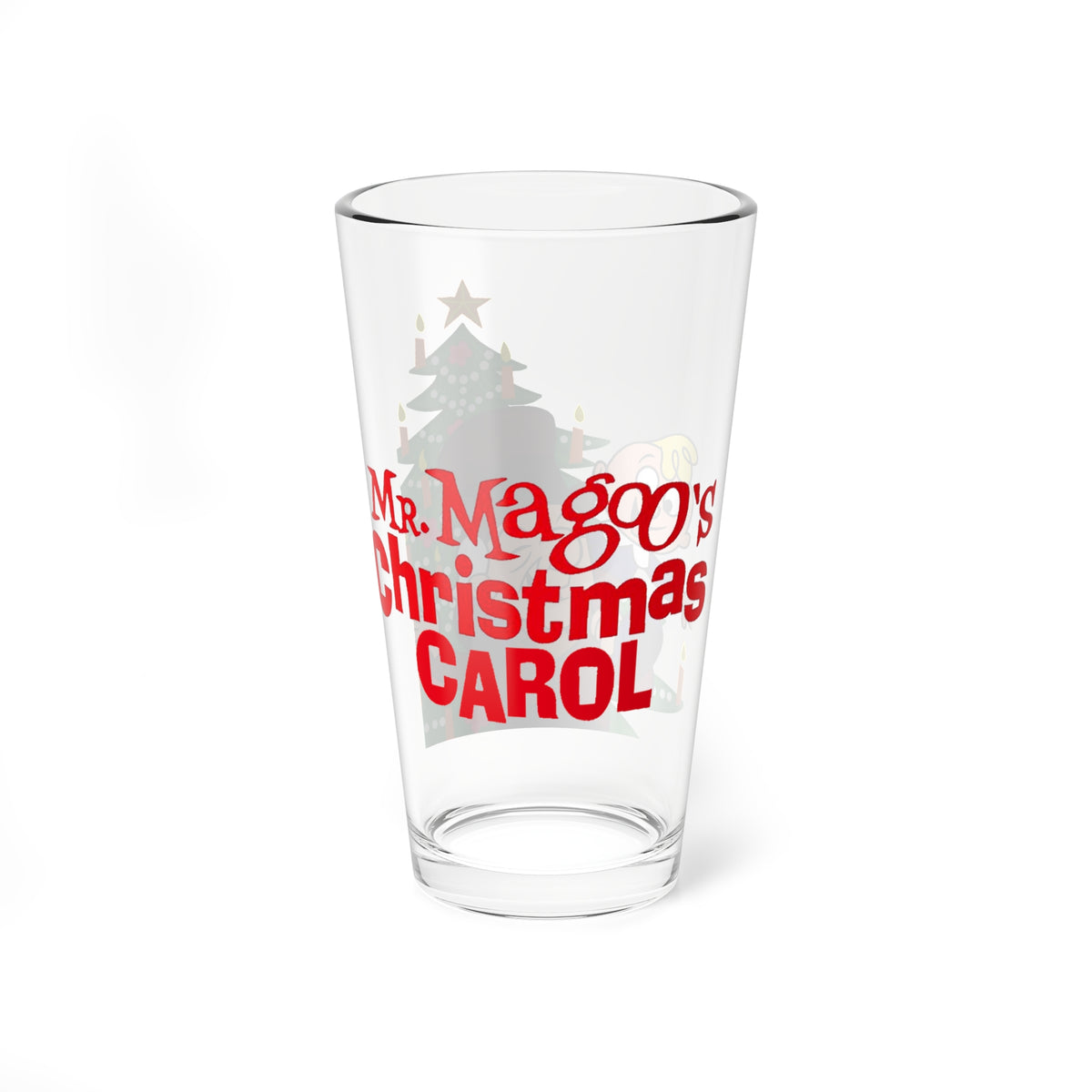 Mr. Magoo's A Christmas Carol Pint Glass, 16oz - Festive Holiday Barware