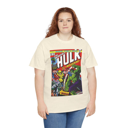 Incredible Hulk #181 T-Shirt - First Appearance of Wolverine - Vs The Wendigo - Marvel Comics