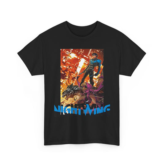 Nightwing & Spoiler T-Shirt - Jonboy Meyers Art - Gotham City & Bludhaven - DC Comics