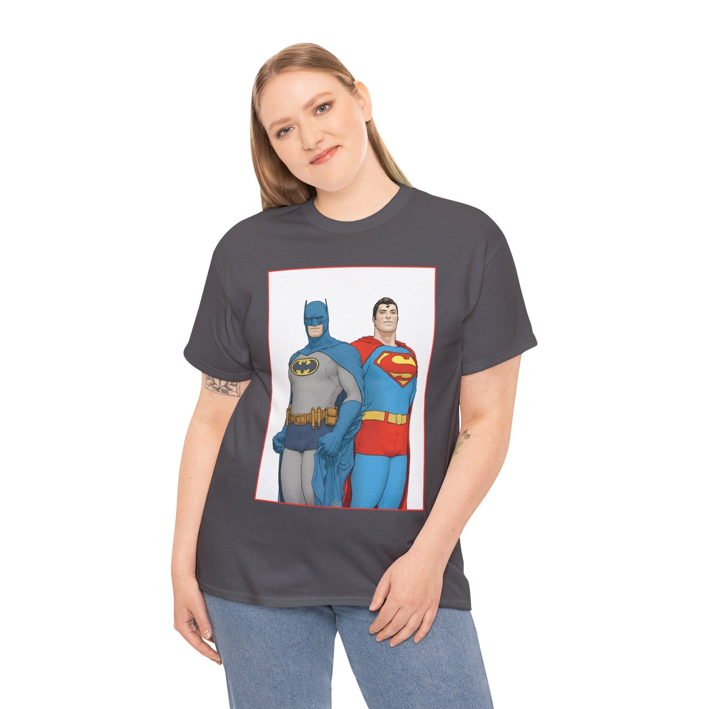 Superman & Batman T-Shirt - Frank Quitely Art - World's Finest Variant Cover Art - DC Comics