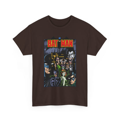 Batman T-Shirt - George Perez Art - Arkham Asylum - Joker, Catwoman, Poison Ivy, Riddler, Nightwing - DC Comics