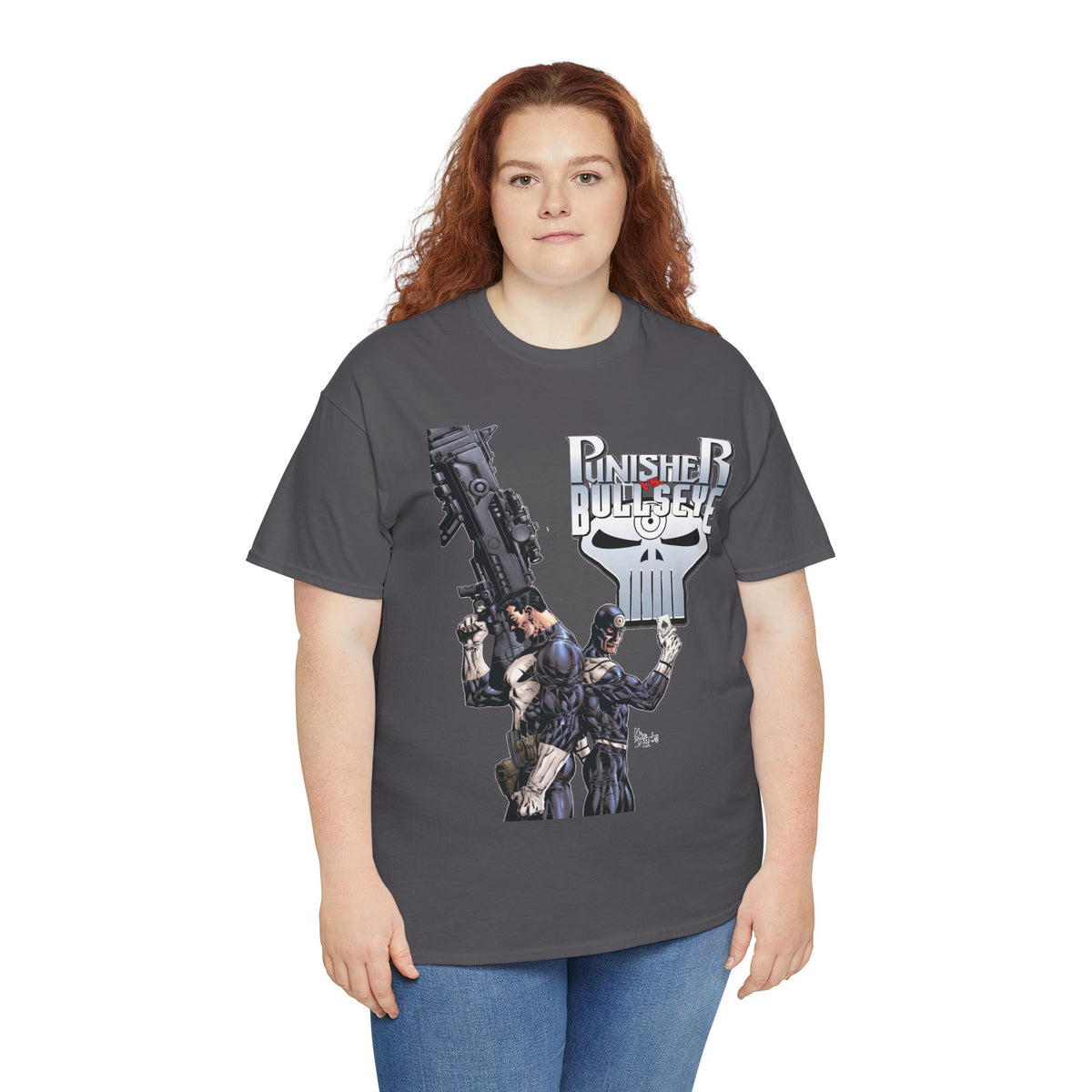 Punisher Vs Bullseye T-Shirt -Mike Deodato Jr Art - Marvel Comics