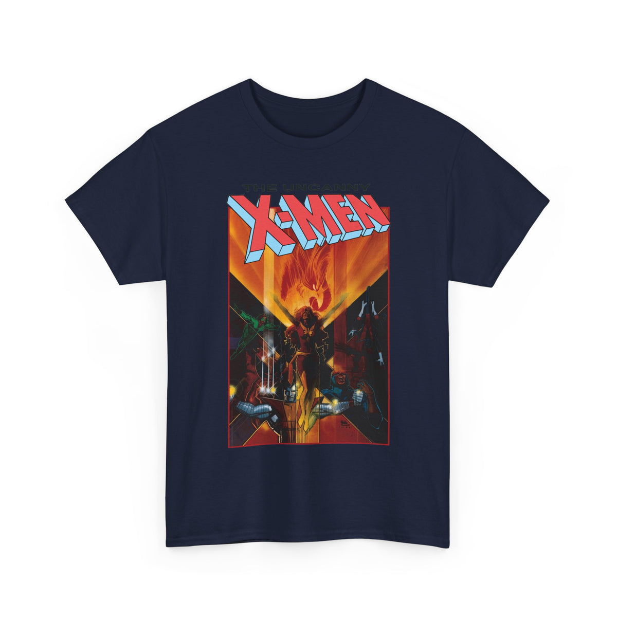 Uncanny X-Men T-Shirt - Bill Sienkiewicz Art - Phoenix, Cyclops, Colossus, Wolverine - Marvel Comics