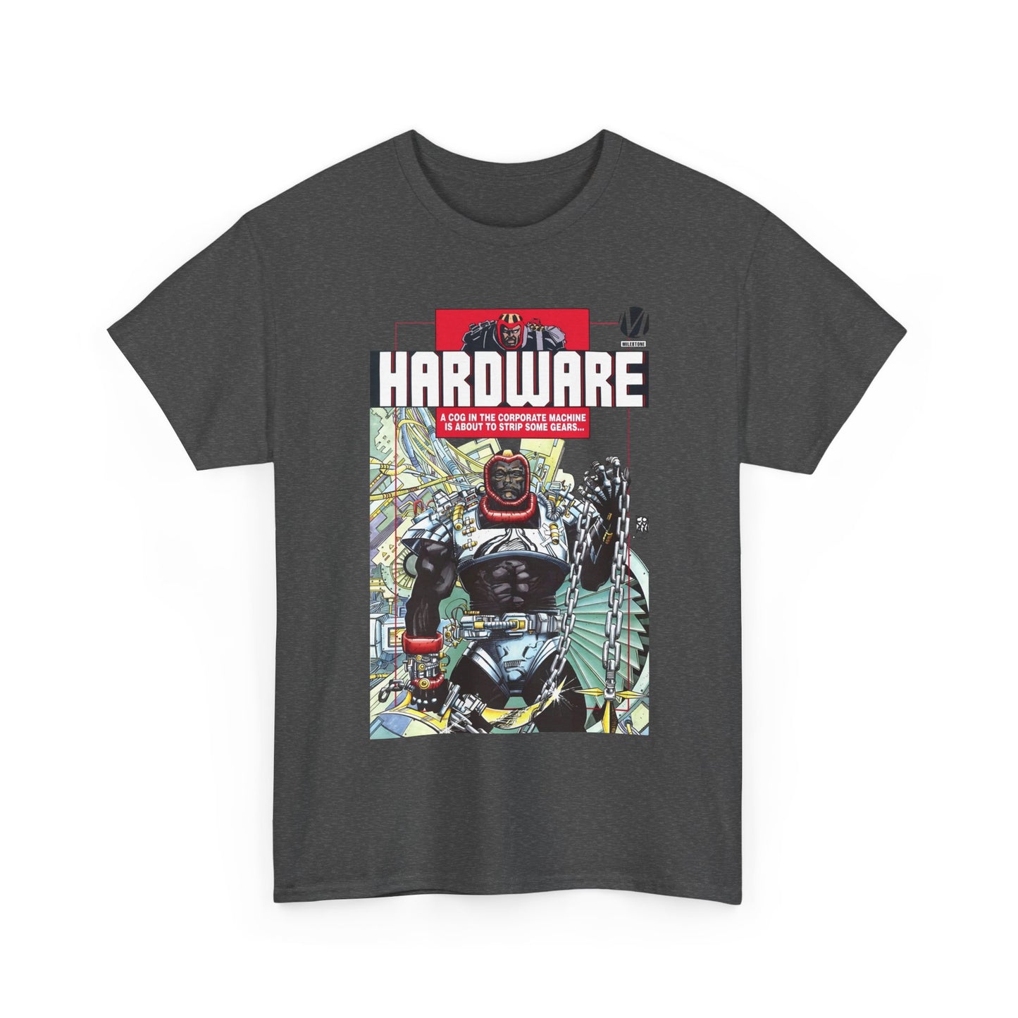 Hardware T-Shirt - Denys Cowan Art - Curtis Metcalf Vs Edwin Alva - Milestone Media - DC Comics