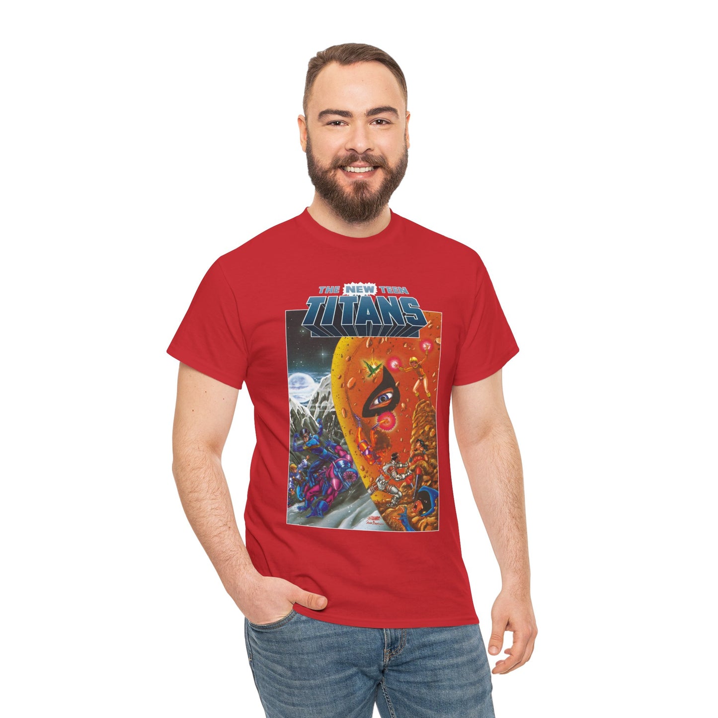 New Teen Titans T-Shirt - George Perez Art - Judas Contract - Deathstroke, Nightwing, Terra, Jericho, Raven, Cyborg, Wonder Girl - DC Comics