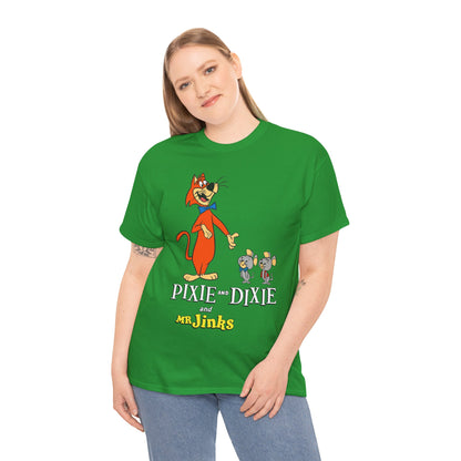 Pixie & Dixie & Mr Jinks T-Shirt - Classic Hanna-Barbera Saturday Morning Cartoon - I Hate Meeces to Pieces!