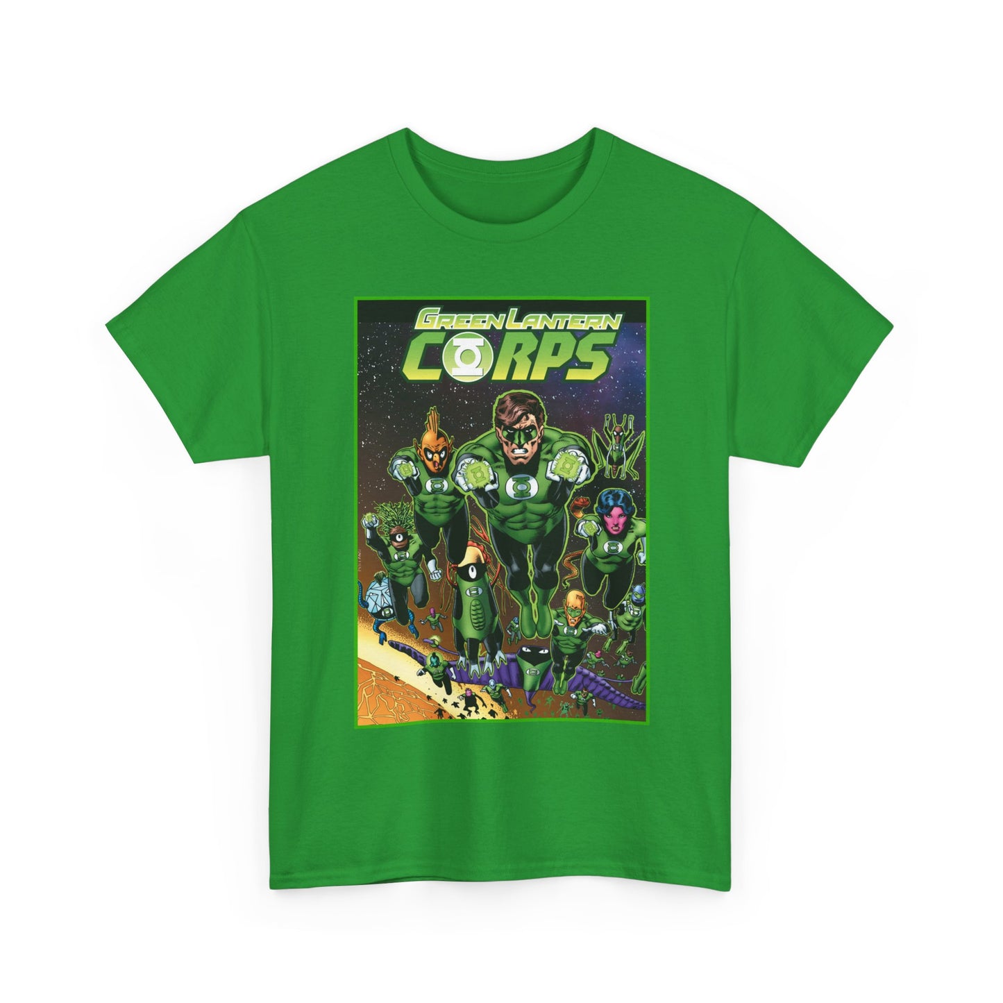 Green Lantern Corps T-Shirt - Brian Bolland Art - DC Comics - Hal Jordan, Tomar Re, Katma Tui