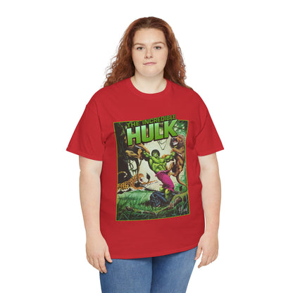 Incredible Hulk T-Shirt - Joe Jusko Art - Hulk Fighting Lions and Tigers - Marvel Comics