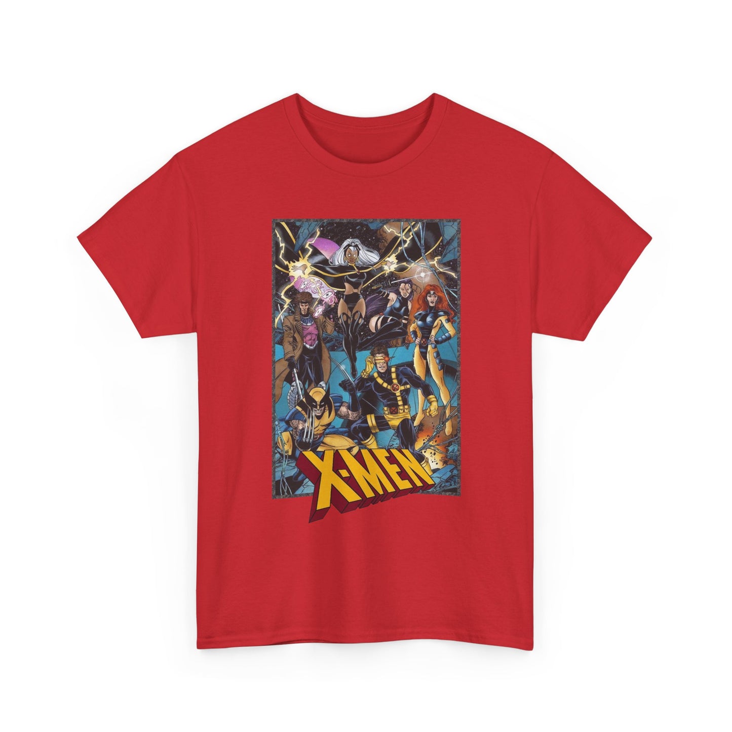 Uncanny X-Men T-Shirt - George Perez Art - Cyclops, Jean Grey, Psylocke, Gambit, Storm - Marvel Comics Mutant Heroes