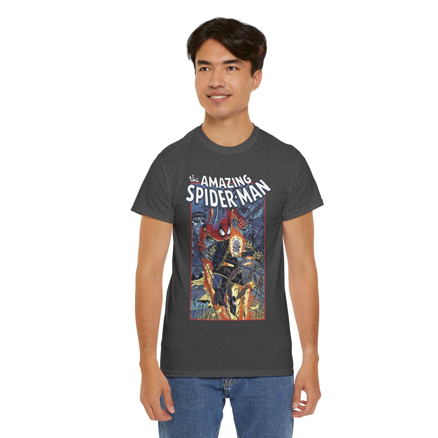 Amazing Spider-Man & Ghost Rider T-Shirt - Erik Larsen Art - Sinister Six - Marvel Comics