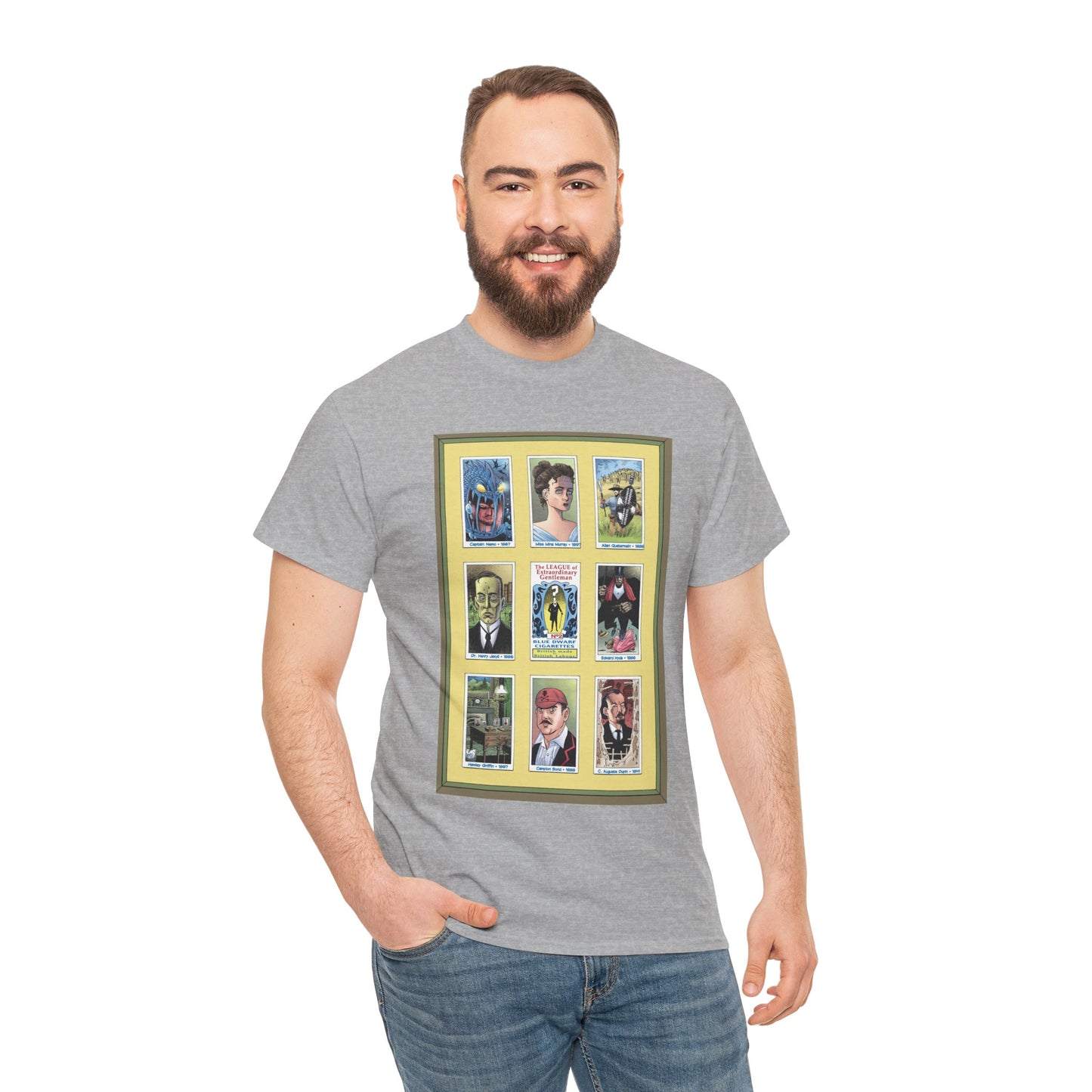 League of Extraordinary Gentlemen T-Shirt - Kevin O'Neill Art - Mina Murray, Captain Nemo, Allan Quatermain, Jekyll & Hyde - Alan Moore Story