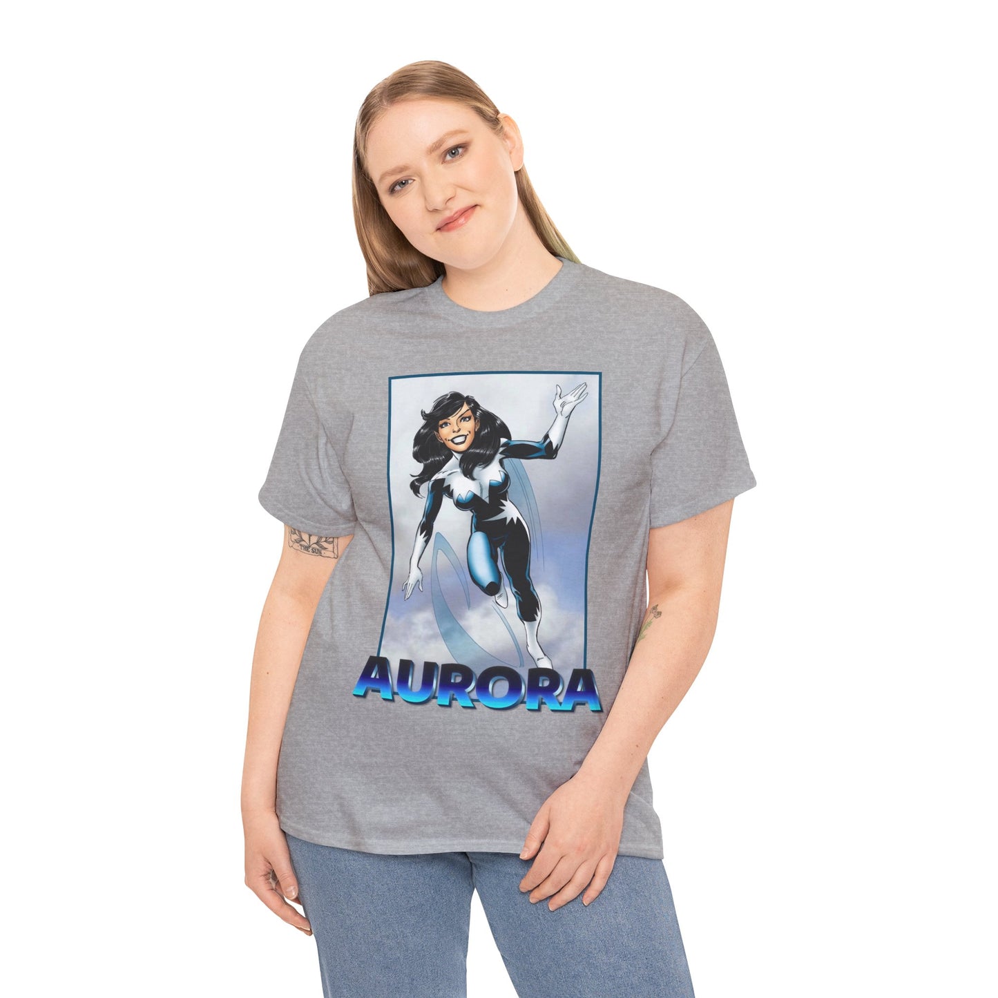 Aurora T-Shirt - John Byrne Art - Alpha Flight Member - Marvel Comics