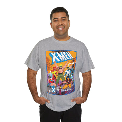 Uncanny X-Men T-Shirt - Jim Lee Art - Wolverine, Cyclops, Jean Grey, Cable, Iceman, Havok, Jubilee - X-Tinction Agenda - Marvel Comics