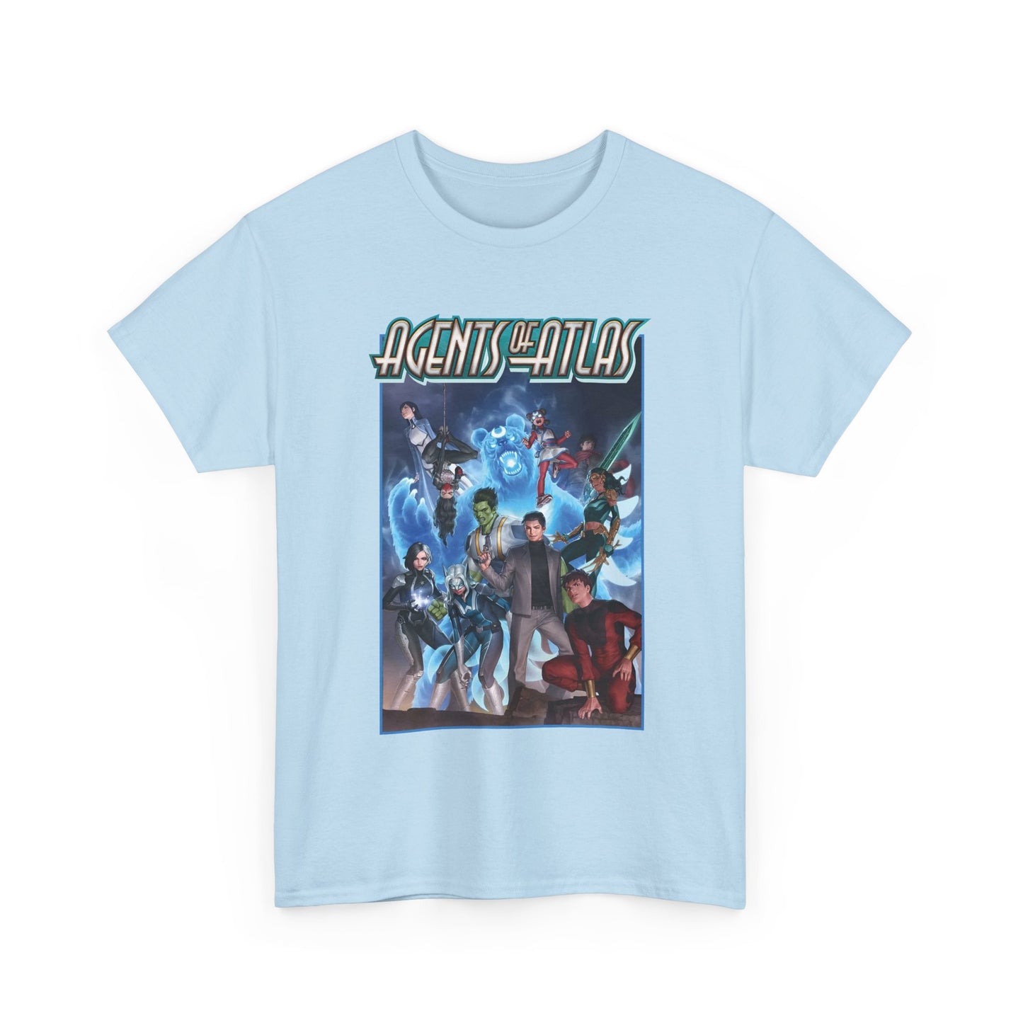 Agents of Atlas T-Shirt - Shang-Chi, White Fox, Aero, Luna Snow, Silk - Marvel Comics