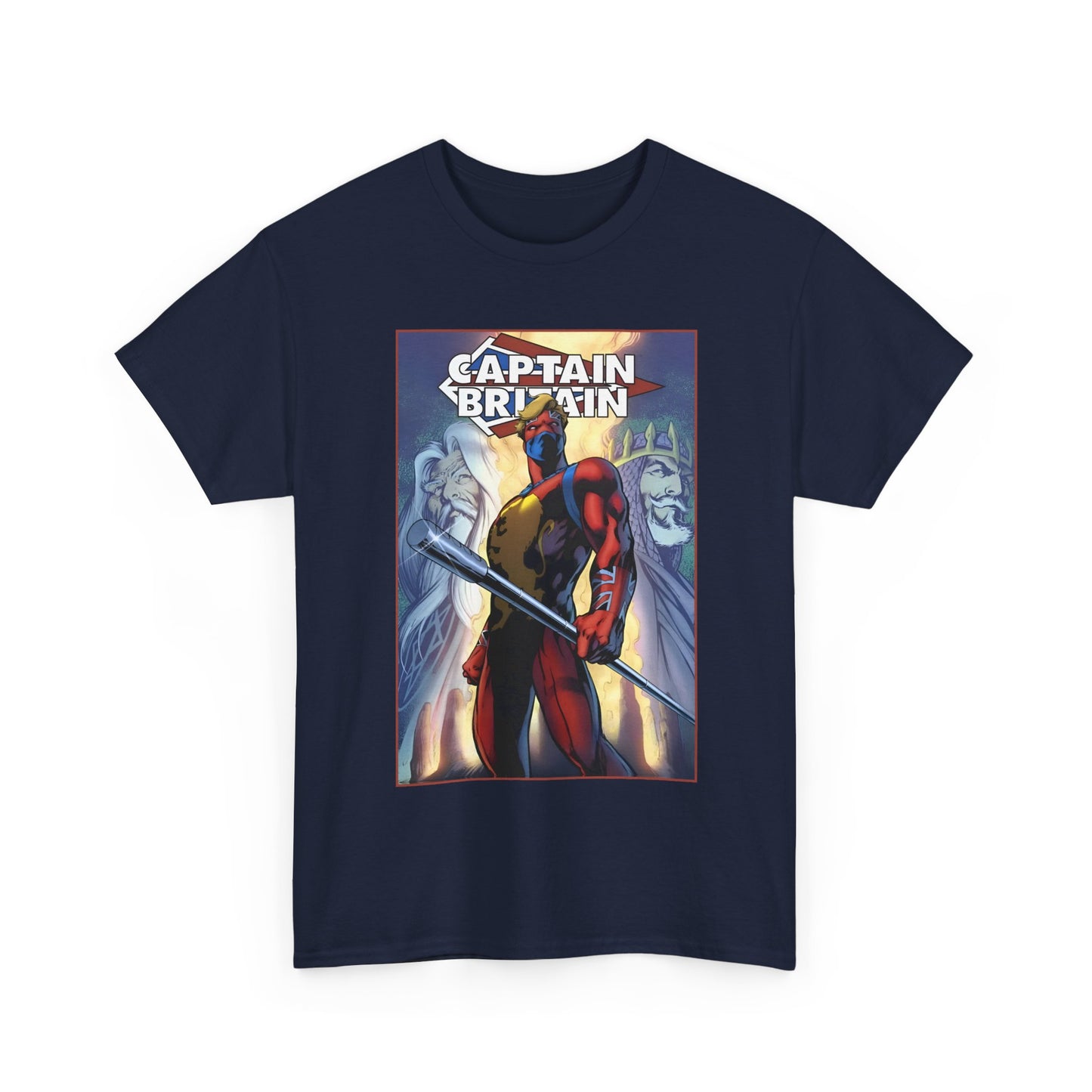 Captain Britain T-Shirt - Alan Davis Art - Excalibur Member - Marvel Comics