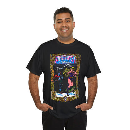 Amethyst Princess of Gemworld T-Shirt - Ernie Colon Art - Bejeweled Cover - Dark Opal - DC Comics