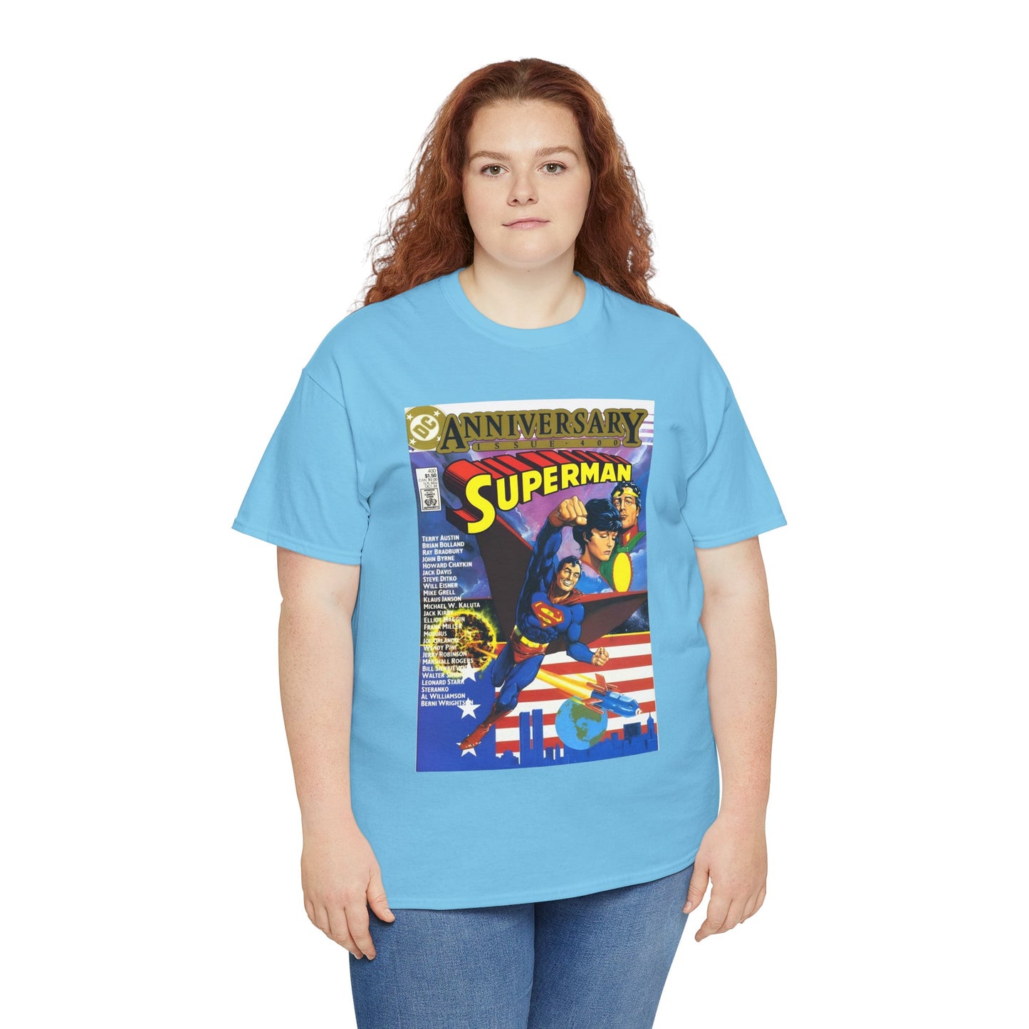 Superman #400 T-Shirt - Howard Chaykin & Frank Miller Art - Jor-El, Lara, Krypton - DC Comics